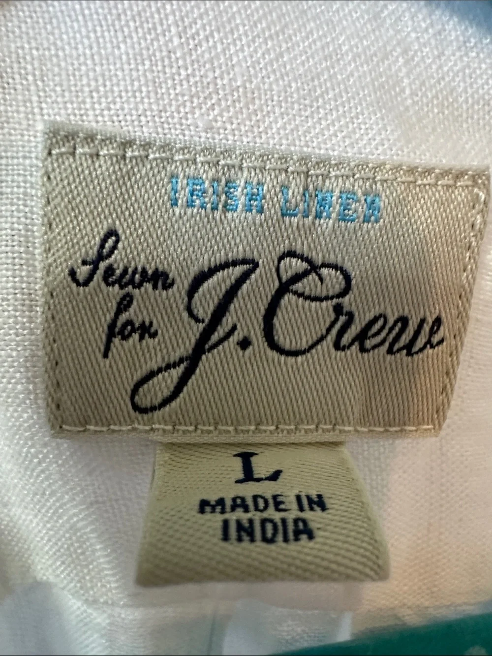 J. Crew Short-sleeve Baird McNutt Irish linen shirt - White